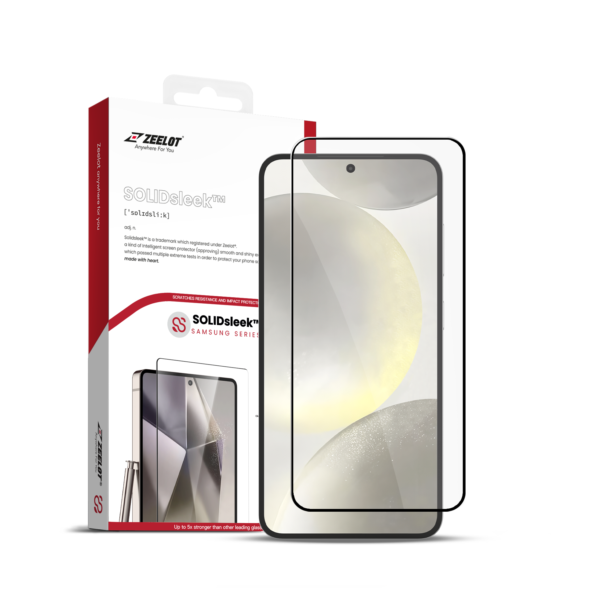 Dán cường lực Samsung Galaxy S25 Plus Zeelot Solidsleek Full cao cấp